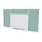 Ghent Combo Whiteboard/Bulletin, Mag Por/Vnyl, Styl E, 4 ft H x 8 ft W, Stone SPC48E-V-199 - alternate 1